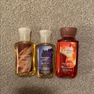 3 bath & body works shower gel minis bundle